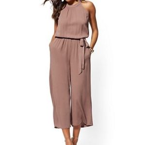 X-Large Brown Halter Top Jumpsuit,  NWT